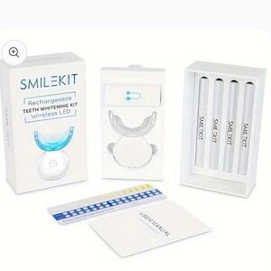 🆕- Smilekit Rechargeable Teeth Whitening Kit with Wireless LED technology. NWT